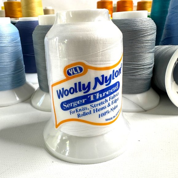 79 Spools of Serger Thread White Blue Yellow Beige YLI Sure Lock - Picture 6 of 6